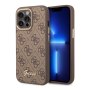 Чехол Guess для iPhone 14 Pro CG Mobile PU 4G Script metal logo Hard (GUHCP14LHG4SHW) Коричневый Чехол Guess для iPhone 14 Pro CG Mobile PU 4G Script metal logo Hard (GUHCP14LHG4SHW) Коричневый