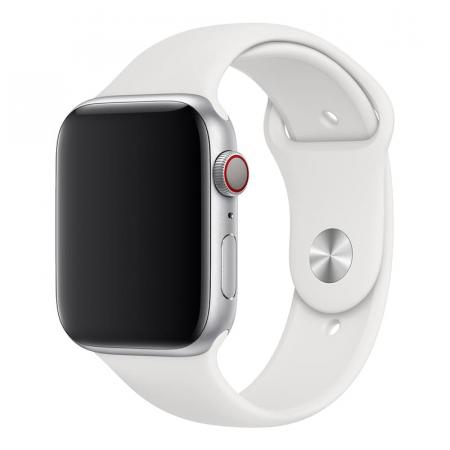 Силиконовый ремешок COTEetCI Silicone Sport Band для Apple Watch 42/44 мм White, белый