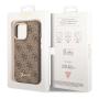 Чехол Guess для iPhone 14 Pro CG Mobile PU 4G Script metal logo Hard (GUHCP14LHG4SHW) Коричневый Чехол Guess для iPhone 14 Pro CG Mobile PU 4G Script metal logo Hard (GUHCP14LHG4SHW) Коричневый