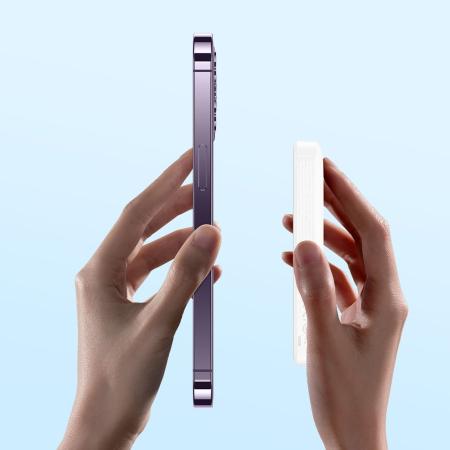 Внешний аккумулятор Baseus Magnetic Mini Wireless Fast Charge power bank с поддержкой беспроводной зарядки 10000mAh 20W (PPCX030002) Белый