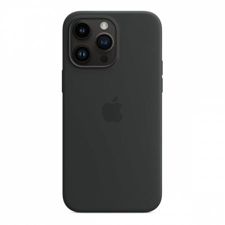 Чехол Silicone Case с MagSafe для Apple iPhone 14 Pro Max Черный