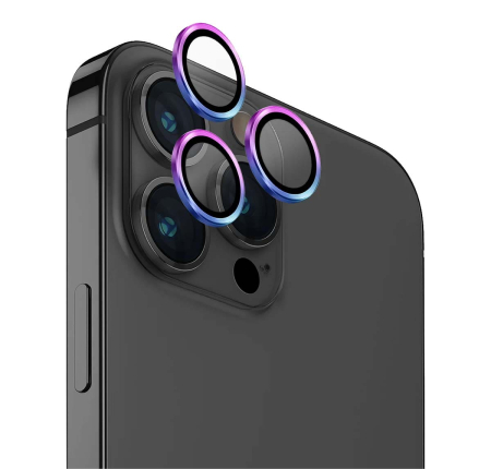 Стекло на камеру для iPhone 14 Pro/14 Pro Max UNIQ OPTIX Camera Lens protector Aluminium (IP6.1P-6.7PM-LENSIRD) Iridescent Стекло на камеру для iPhone 14 Pro/14 Pro Max UNIQ OPTIX Camera Lens protector Aluminium (IP6.1P-6.7PM-LENSIRD) Iridescent
