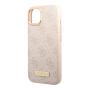 Чехол Guess для iPhone 13 с Magsafe PU 4G Plate metal logo Hard (GUHMP13MU4GPRP) Розовый Чехол Guess для iPhone 13 с Magsafe PU 4G Plate metal logo Hard (GUHMP13MU4GPRP) Розовый