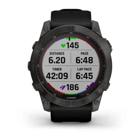 Часы Garmin FENIX 7X Carbon gray, черный