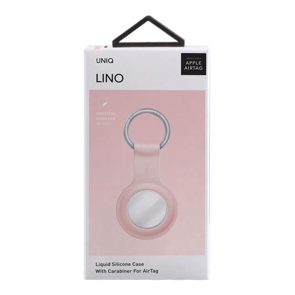 Чехол для Apple AirTag UNIQ Lino Liquid silicone (AIRTAG-LINOPNK) Розовый