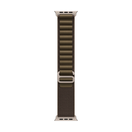Apple Watch Ultra 4, 49 мм корпус из титана цвета «Natural», ремешок Alpine Loop цвета «Dark Olive» размера L