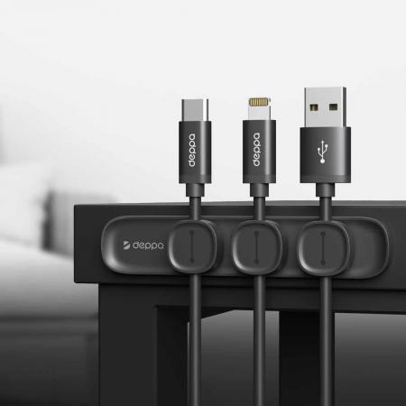Держатель для кабелей Deppa Mage Cable, магнитный (55192) Черный