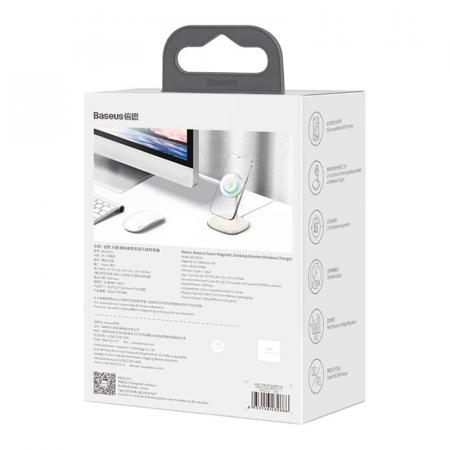 Беспроводное зарядное устройство Baseus (BS-W519) White, белый