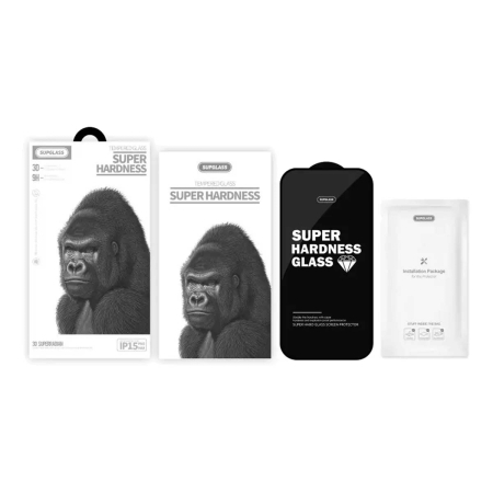 Защитное стекло для iPhone 12 Pro Max Supglass (XC-11) Чёрное Защитное стекло для iPhone 12 Pro Max Supglass (XC-11) Чёрное