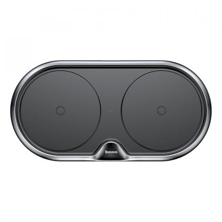 Беспроводное зарядное устройство Baseus 2в1 Metal Dual Wireless Charger (WXXHJ-A01) Black, черный Беспроводное зарядное устройство Baseus 2в1 Metal Dual Wireless Charger (WXXHJ-A01) Black, черный