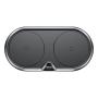 Беспроводное зарядное устройство Baseus 2в1 Metal Dual Wireless Charger (WXXHJ-A01) Black, черный Беспроводное зарядное устройство Baseus 2в1 Metal Dual Wireless Charger (WXXHJ-A01) Black, черный