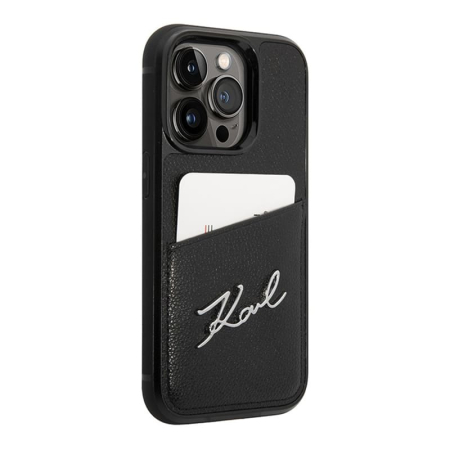Чехол Karl Lagerfeld для iPhone 14 Pro PU with Cardslot Signature logo Hard (KLHCP14LCSSK) Черный Чехол Karl Lagerfeld для iPhone 14 Pro PU with Cardslot Signature logo Hard (KLHCP14LCSSK) Черный