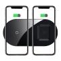 Беспроводное зарядное устройство Baseus Simple 2в1 Wireless Charger BS-W508X (WXJK-A01) Black, черный