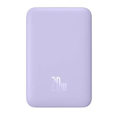 Внешний аккумулятор Baseus Magnetic Wireless Charging Power Bank 10000mAh 20W с поддержкой беспроводной зарядки (PPCXM10) Фиолетовый
