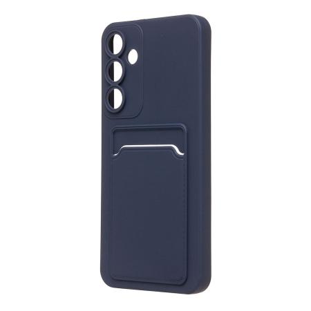 Чехол для Samsung Galaxy A55 Silicone Case с картхолдером Темно-синий Чехол для Samsung Galaxy A55 Silicone Case с картхолдером Темно-синий