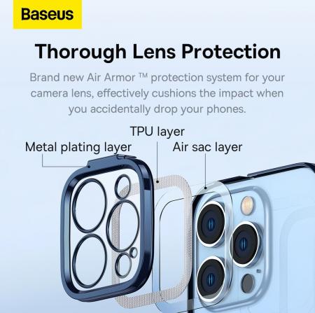 Чехол Baseus для iPhone 14 Pro Glitter PC case +Tempered glass (ARMC021303) Синий Чехол Baseus для iPhone 14 Pro Glitter PC case +Tempered glass (ARMC021303) Синий