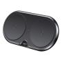 Беспроводное зарядное устройство Baseus 2в1 Metal Dual Wireless Charger (WXXHJ-A01) Black, черный Беспроводное зарядное устройство Baseus 2в1 Metal Dual Wireless Charger (WXXHJ-A01) Black, черный