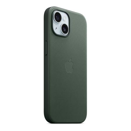 Чехол FineWoven Case для Apple iPhone 15 с MagSafe Evergreen, зеленый