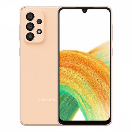 Samsung Galaxy A33 (2022) 5G 6/128Gb Awesome Peach, оранжевый