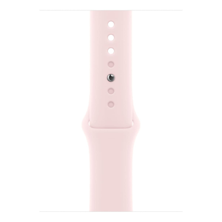 Apple Watch Series 9, 45 мм корпус из алюминия цвета «Pink», ремешок Sport Band размера M/L цвета «Light Pink»