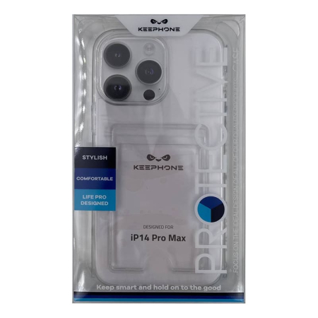 Чехол KEEPHONE для Apple iPhone 14 Pro Max Прозрачный