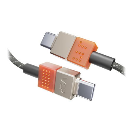 Дата-кабель VLP NEO USB-C, 100W, 1.5m, янтарно-серый