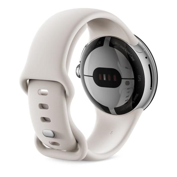 Часы Pixel Watch, 41 мм, Wi-Fi, Polished Silver/Chalk, серебристый