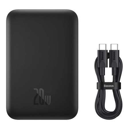 Внешний аккумулятор Baseus 6000mAh Magnetic Mini Air Wireless Fast Charge Cluster 20W (P10059002113-00) Чёрный