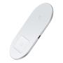 Беспроводное зарядное устройство Baseus 2в1 Simple Wireless Charger (BS-W508 WXJK-C02) White, белый Беспроводное зарядное устройство Baseus 2в1 Simple Wireless Charger (BS-W508 WXJK-C02) White, белый