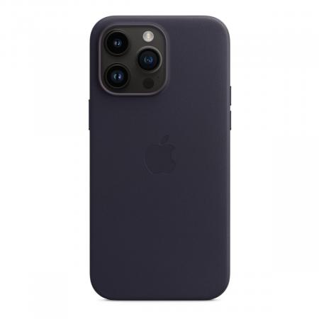 Чехол Leather Case MagSafe для Apple iPhone 14 Pro Max «Ink» Синий