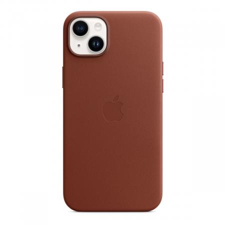 Чехол Leather Case MagSafe для Apple iPhone 14 Plus «Umber»