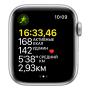 Apple Watch SE (2020), 44 мм корпус из алюминия серебристого цвета, спортивный ремешок цвета «синий омут» Apple Watch SE (2020), 44 мм корпус из алюминия серебристого цвета, спортивный ремешок цвета «синий омут»