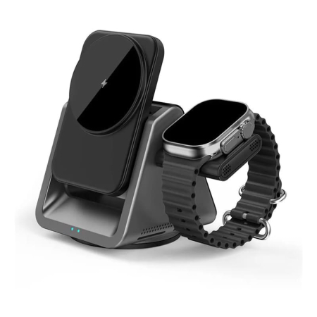 Беспроводное зарядное устройство WiWU (Wi-W018) Black, черный Беспроводное зарядное устройство WiWU (Wi-W018) Black, черный