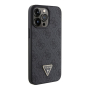 Чехол Guess для iPhone 15 Pro Max Crossbody PU 4G Triangle Diamond logo Hard + Universal Strap (GUHCP15XP4TDSCPK) Черный
