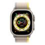 Apple Watch Ultra, 49 мм корпус из титана цвета «Natural», ремешок Trail Loop размера S/M цвета «Yellow/Beige» Apple Watch Ultra, 49 мм корпус из титана цвета «Natural», ремешок Trail Loop размера S/M цвета «Yellow/Beige»