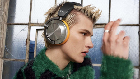 Беспроводные наушники Dyson OnTrac Copper, синий/медь Беспроводные наушники Dyson OnTrac Copper, синий/медь