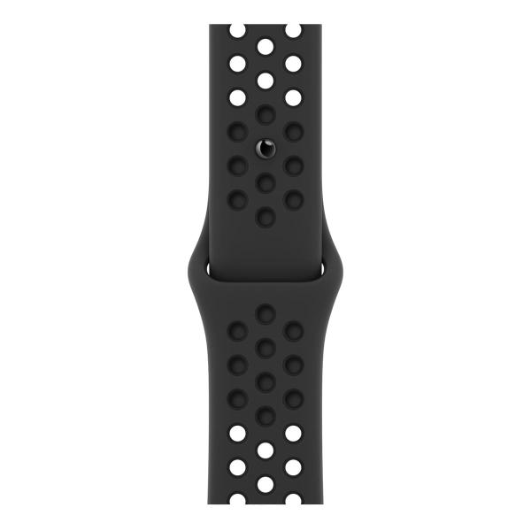 Apple Watch Nike Series 7, 41 мм корпус из алюминия цвета «тёмная ночь», спортивный ремешок Nike цвета «антрацитовый/чёрный» Apple Watch Nike Series 7, 41 мм корпус из алюминия цвета «тёмная ночь», спортивный ремешок Nike цвета «антрацитовый/чёрный»