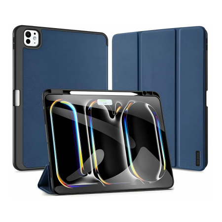 Чехол книжка для iPad Pro 13" M4 Dux Ducis Domo Series Blue, синий