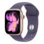 Apple Watch Series 11, 42 мм корпус из алюминия цвета «Rose Gold», ремешок Sport Band размера M/L цвета «Purple Fog»