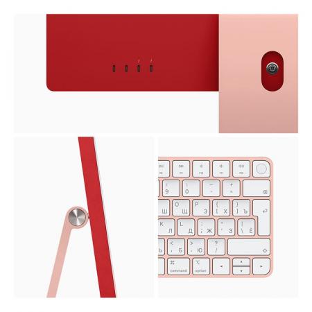 Apple iMac 24" (M1 8C CPU, 8C GPU, 2021) Retina 4,5K, 8/256Gb SSD (MGPM3) Pink, розовый Apple iMac 24" (M1 8C CPU, 8C GPU, 2021) Retina 4,5K, 8/256Gb SSD (MGPM3) Pink, розовый