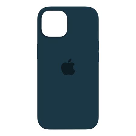 Чехол Silicone Case для Apple iPhone 15 с MagSafe Storm Blue, синий Чехол Silicone Case для Apple iPhone 15 с MagSafe Storm Blue, синий