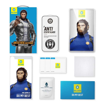 Стекло для iPhone 16 Pro Max BlueO Narrow border Anti-Static Чёрный