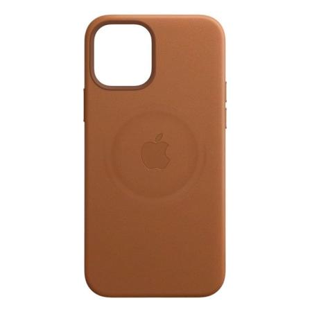 Чехол Leather Case MagSafe для Apple iPhone 12/12 Pro Brown, коричневый