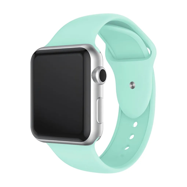 Силиконовый ремешок для Apple Watch 42/49 мм Silicone Case Бирюзовый