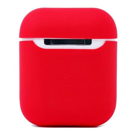 Чехол для Apple AirPods 1/2 Silicone Case Watermelon Red, арбузный красный