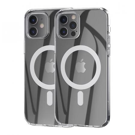Чехол hoco. magnetic protective case для Apple iPhone 12/12 Pro Прозрачный Чехол hoco. magnetic protective case для Apple iPhone 12/12 Pro Прозрачный