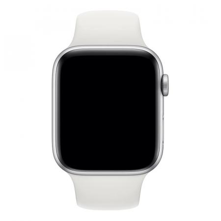 Силиконовый ремешок COTEetCI Silicone Sport Band для Apple Watch 42/44 мм White, белый