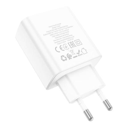 Зарядное устройство USB hoco. QC3.0 4USB порта 28,5Вт (C102A) Белый