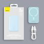 Внешний аккумулятор Baseus Magnetic Wireless Charging Power Bank 6000mAh 20W с MagSafe PPCXW06 (PPCX020003) Синий