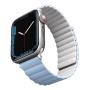 Ремешок UNIQ для Apple Watch 42/44/45/49 мм Revix reversible Magnetic (45MM-REVWHTBLU) Белый/Арктический синий